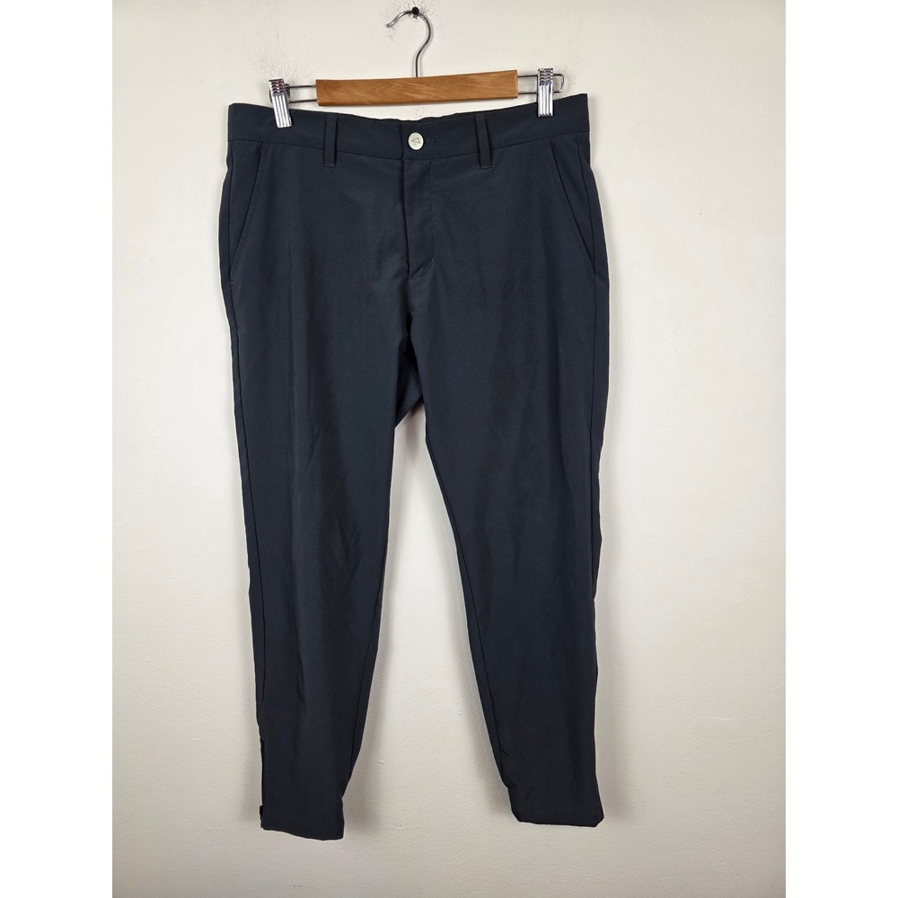 Primo Golf Joggers Mens 32 Short Charcoal Gray Tapered Zipper Cuff Stretch Pants